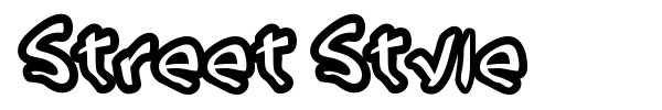Street Style font preview